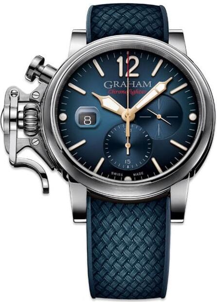 Review Replica Watch Graham Chronofighter Grand Vintage Blue Dial 2CVDS.U09A